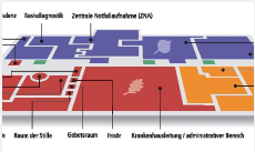Dieses Bild zeigt eine schematische Darstellung eines Übersichtsplanes des Standorts Bad Homburg.