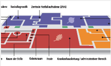 Dieses Bild zeigt eine schematische Darstellung eines Übersichtsplanes des Standorts Bad Homburg.