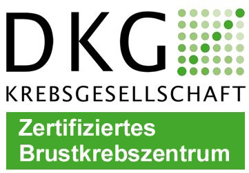 Dieses Bild zeigt das DKG-Siegel für das Brustkrebszentrum der Hochtaunus-Kliniken.