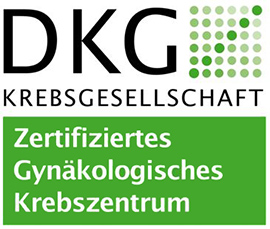 Dieses Bild zeigt das DKG-Siegel für das Gynäkologische Krebszentrum der Hochtaunus-Kliniken.