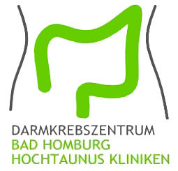 Dieses Bild zeigt das Logo des Darmkrebszentrums der Hochtaunus-Kliniken Bad Homburg.