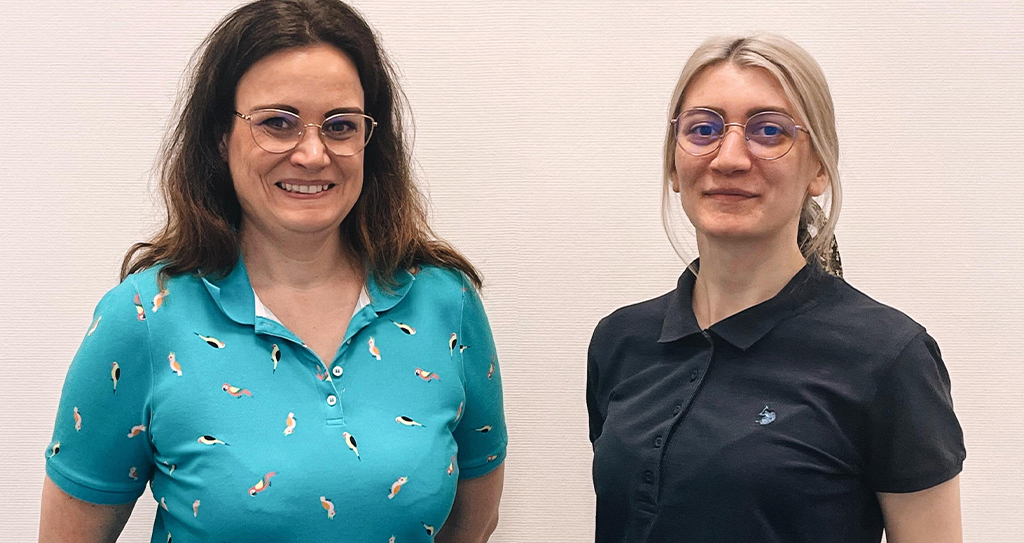 Unsere MTR Leitung, bestehend aus Frau Stefanie Eskandar und Mariya Tarnovska